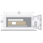 YLV/200/DB1 - Sejf podstawowy Value laptop - obrazek 2