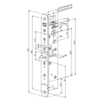 ABLOY EL402 Zamek elektryczny bezklamkowy 12-24V - obrazek 2