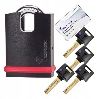 Kłódka Mul-T-Lock MTL400 NE14H Klasa 6 Antywłamaniowa 4 Klucze