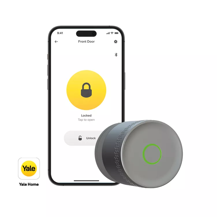 Inteligentny zamek Yale Linus® Smart Lock L2 Lite – Zamek do Drzwi WiFi Bluetooth Srebrny