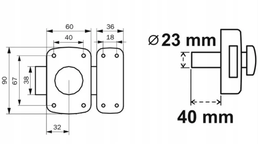 Zamek garażowy VDV (TVGD) - obrazek 2