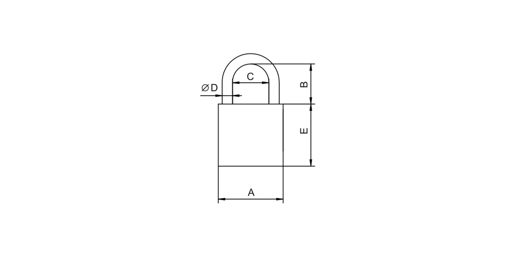 Kłódka znalowa LOB KZ50 KZ60 - obrazek 2