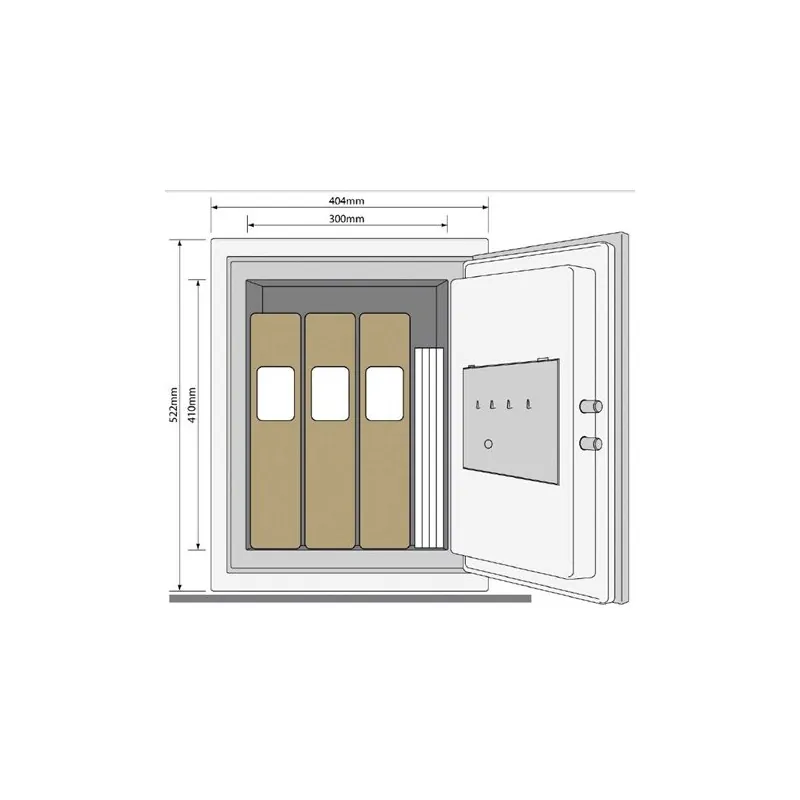 YFM/520/FG2/B - Dokumentowy sejf ognioodporny XXL - obrazek 2