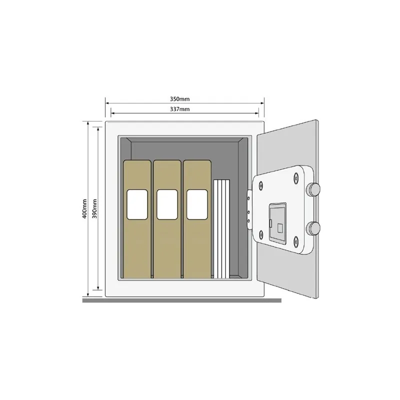 YSM/400/EG1 - Wzmocniony sejf biurowy - obrazek 2