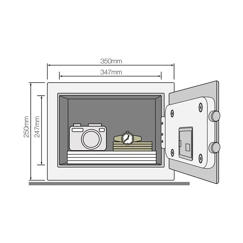 YLG/200/DB1 - Sejf podstawowy Guest Laptop - obrazek 2